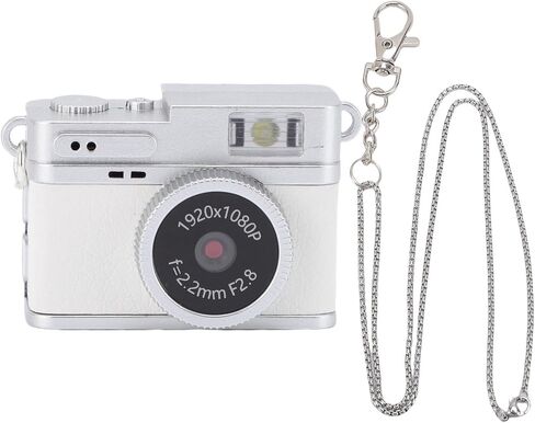 Mini Keychain Camera, Retro Keychain Camera with 32GB Memory Card, 1080P 2MP 0.96in Color Screen 4 Filters and LED Flash for Travel Vlog Night Shots (Black) in Saudi Arabia