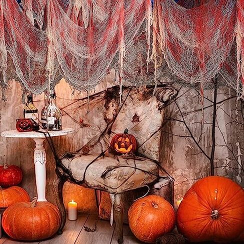 1 PC Red Bloody Halloween Creepy Cloteby ، 71 "× 30" منزل مسكون زخرفة شاش زاحف ، قماش عصبي معلق ديكور عيد الهالوين لطفر في الهواء الطلق جدار الجدار الرعب لوازم الحفلات تحت عنوان الحفلات in Saudi Arabia
