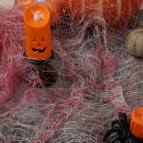1 PC Red Bloody Halloween Creepy Cloteby ، 71 "× 30" منزل مسكون زخرفة شاش زاحف ، قماش عصبي معلق ديكور عيد الهالوين لطفر في الهواء الطلق جدار الجدار الرعب لوازم الحفلات تحت عنوان الحفلات in Saudi Arabia