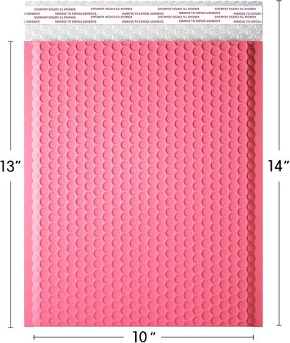 8.5 x 11 Inch Bubble Mailer 40 Pack, Waterproof Padded Envelopes with Strong Self-Seal Adhesive, Cushioning Shipping Bags with Bright Color for Small Business - Hot Pink in Saudi Arabia