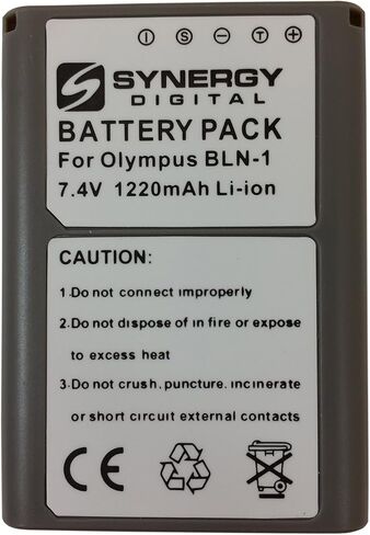 SDBLN1C Lithium-ion Ultra عالية السعة (1220mAh 7.4V) بطارية قابلة لإعادة الشحن ومجموعة الشاحن-استبدال بطارية Olympus BLN-1 والشاحن in Saudi Arabia