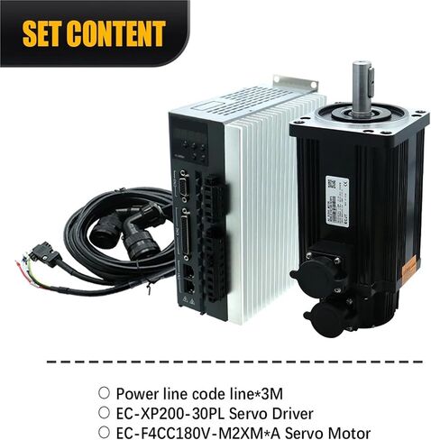 110SG M06030 220V 1.8KW 6NM 3000RPM NEMA42 AC Servo Motor Kit مع برنامج تشغيل XP200 DRIVER 2500LIN in Saudi Arabia