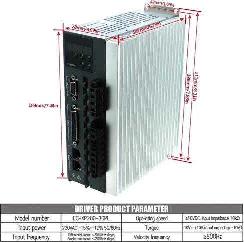 110SG M06030 220V 1.8KW 6NM 3000RPM NEMA42 AC Servo Motor Kit مع برنامج تشغيل XP200 DRIVER 2500LIN in Saudi Arabia