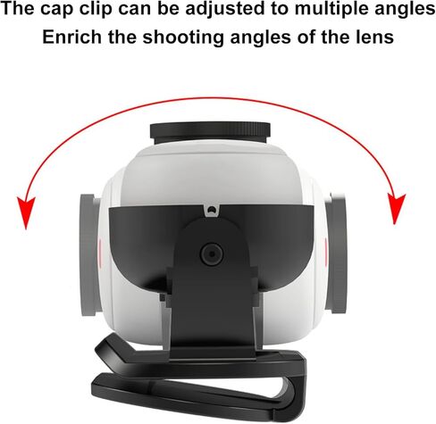 إكسسوارات مقطع قبعة مقطع مقطع مغناطيسي لـ Insta360 Go 3S / Go 3 ، Insta GO3 Hat Clips Mount Sports Camera Cap Clamp ثابت ، إطار سكني كاميرا الحركة in Kuwait