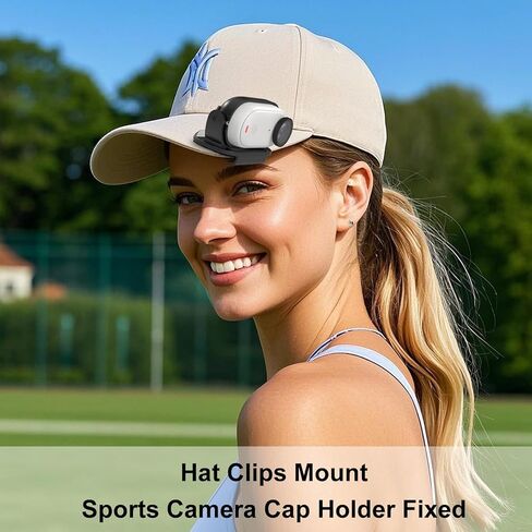 إكسسوارات مقطع قبعة مقطع مقطع مغناطيسي لـ Insta360 Go 3S / Go 3 ، Insta GO3 Hat Clips Mount Sports Camera Cap Clamp ثابت ، إطار سكني كاميرا الحركة in Kuwait