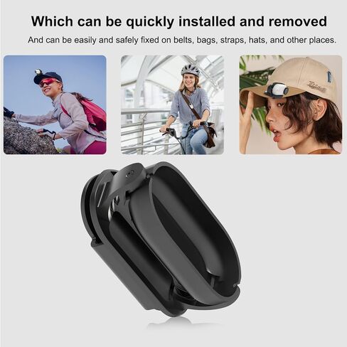 إكسسوارات مقطع قبعة مقطع مقطع مغناطيسي لـ Insta360 Go 3S / Go 3 ، Insta GO3 Hat Clips Mount Sports Camera Cap Clamp ثابت ، إطار سكني كاميرا الحركة in Kuwait