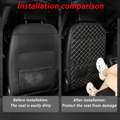 2 أجهزة كمبيوتر ل Mazda 3 Mazda 6 2000 2001 2002 2003 2004 2005 2006 2007 2008 حصيرة ركلة مقعد السيارة ، واقي غطاء خلفي ، سهلة التنظيف مسند الظهر ، مقاومة حصيرة ، ب. in Kuwait