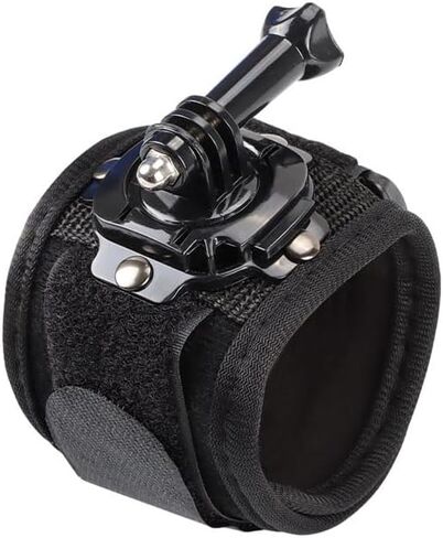 Camera Camera 360 ° دوار حزام معصم متوافق مع Go Pro Hero ، DJI ، SJC AM ، YI | تعمل معصم الكاميرا القابلة للتعديل | تصوير POV خالية من اليدين للرياضة والمغامرات الخارج in Saudi Arabia