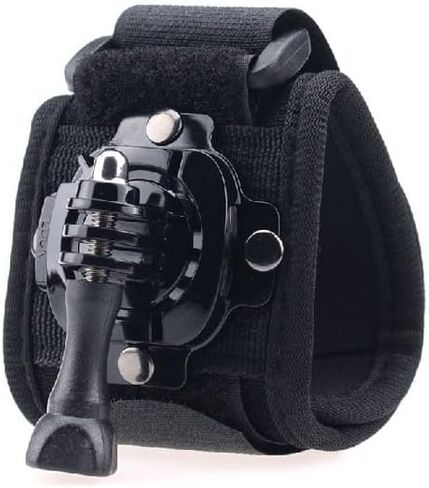 Camera Camera 360 ° دوار حزام معصم متوافق مع Go Pro Hero ، DJI ، SJC AM ، YI | تعمل معصم الكاميرا القابلة للتعديل | تصوير POV خالية من اليدين للرياضة والمغامرات الخارج in Saudi Arabia