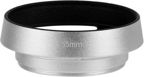 عدسة الكاميرا Bgning Hood Hood Lens Cover Cover Cover Internal Throud Hood متوافقة مع كاميرات Leica/Sony/SLR (أسود 46 مم) in Kuwait