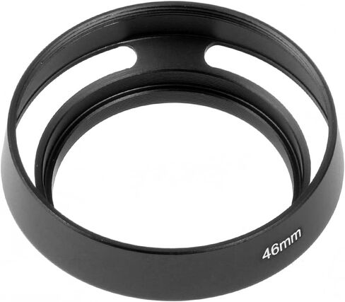 عدسة الكاميرا Bgning Hood Hood Lens Cover Cover Cover Internal Throud Hood متوافقة مع كاميرات Leica/Sony/SLR (أسود 46 مم) in Kuwait