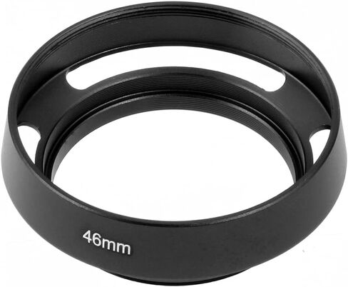 عدسة الكاميرا Bgning Hood Hood Lens Cover Cover Cover Internal Throud Hood متوافقة مع كاميرات Leica/Sony/SLR (أسود 46 مم) in Kuwait