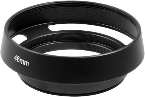 عدسة الكاميرا Bgning Hood Hood Lens Cover Cover Cover Internal Throud Hood متوافقة مع كاميرات Leica/Sony/SLR (أسود 46 مم) in Kuwait