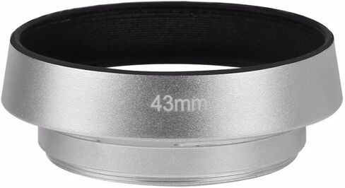 عدسة الكاميرا Bgning Hood Hood Lens Cover Cover Cover Internal Throud Hood متوافقة مع كاميرات Leica/Sony/SLR (أسود 46 مم) in Kuwait