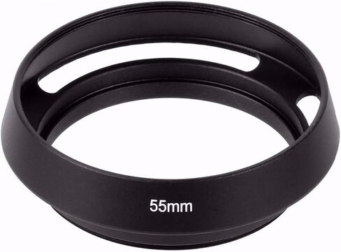 عدسة الكاميرا Bgning Hood Hood Lens Cover Cover Cover Internal Throud Hood متوافقة مع كاميرات Leica/Sony/SLR (أسود 46 مم) in Kuwait