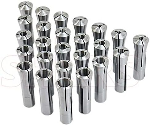 SHARS 1/8" - 7/8" BY 32NDS 25 PIECE PRECISION R8 COLLET SET 202-5133 M[ in Saudi Arabia