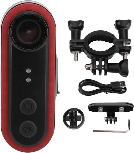 Bike Camera, 1080P 150° Wide Angle Night Recording Safe Cycling, APP for Real time Monitoring in Kuwait
