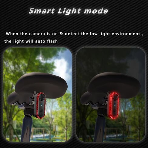 Bike Camera, 1080P 150° Wide Angle Night Recording Safe Cycling, APP for Real time Monitoring in Kuwait