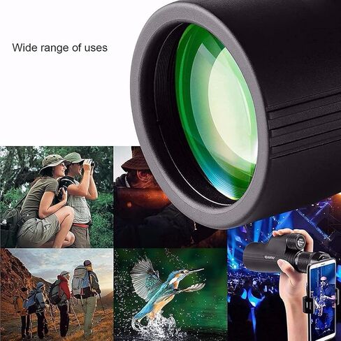 10-30x50 HD تلسكوب أحادي التكبير عالية الطاقة أحادي البالغين مع حامل الهواتف الذكية و Tripod BAK4 PRISM و MONOCULALS FMC الحادياء الحياة البرية in Kuwait
