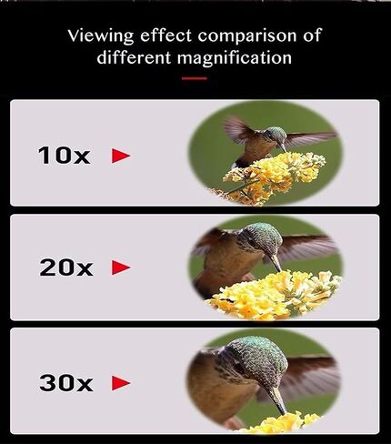 10-30x50 HD تلسكوب أحادي التكبير عالية الطاقة أحادي البالغين مع حامل الهواتف الذكية و Tripod BAK4 PRISM و MONOCULALS FMC الحادياء الحياة البرية in Kuwait