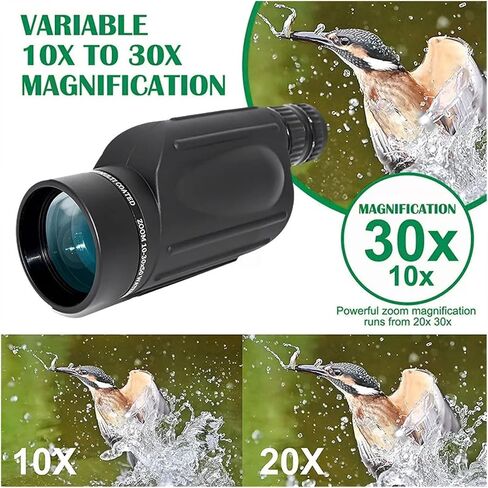10-30x50 HD Zoom Telescope Professional Strong Long Ranger Monoculars Camping for Bird Whatching Travel Hunting مع Tripod Sharp Images in Saudi Arabia
