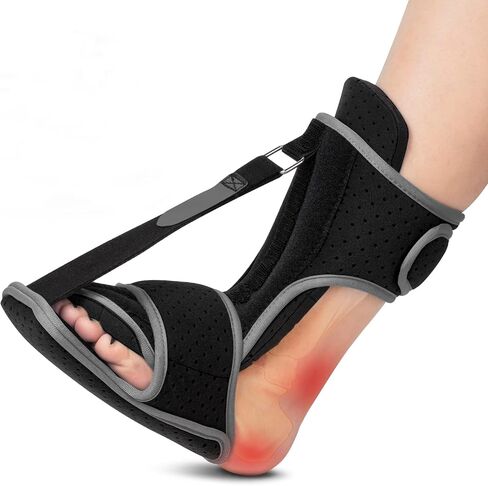 Plantar Fasciitis Night Splint: WXY Foot Brace with Support Plate | Dorsal Night Splint for Plantar Fasciitis Women Men | Plantar Fasciitis Relief Achilles Tendonitis Foot Drop Heel Pain Black-Blue in Saudi Arabia
