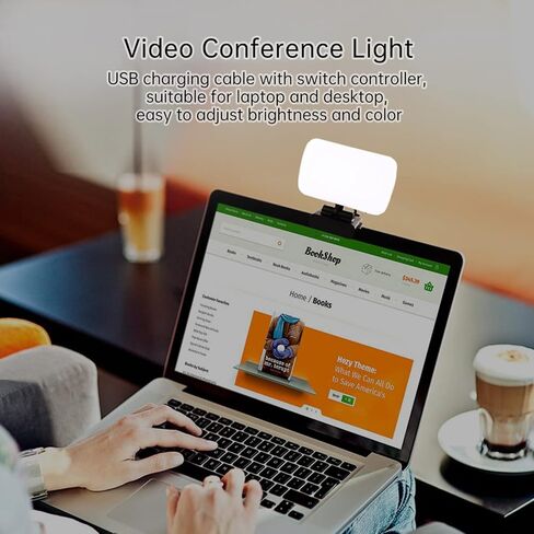 Pilipane Webcam Light USB 3 Colors Light 10 أوضاع تعتيم مرنة مرنة ميني فيديو مصغر للاطلاع على الكمبيوتر المحمول مؤتمر تعليم الفيديو البث المباشر in Saudi Arabia