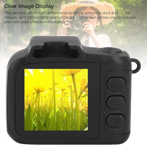 Zopsc Outdoor Video Recorder HD 1080P Retro Camera with 1.3 Inch LCD Screen 6 Built in Filters for 8.0 OTG Transfer Campus Life Travel Cycling (16GB) in Saudi Arabia