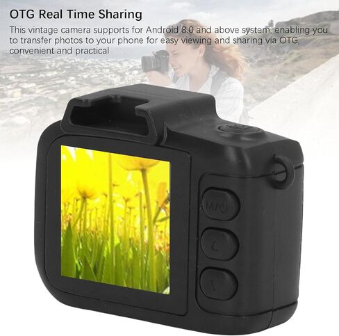Zopsc Outdoor Video Recorder HD 1080P Retro Camera with 1.3 Inch LCD Screen 6 Built in Filters for 8.0 OTG Transfer Campus Life Travel Cycling (16GB) in Saudi Arabia