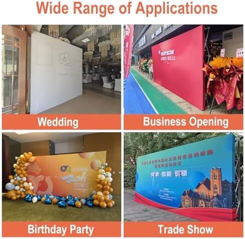 منبثقة معرض Backdrop Backdrop Stand Trade Show ، Fortable X Frame Banner Stand ، موقف خلفية الإعلان لحفل الزفاف ، الأحداث (الحجم: 2.3 م (7.5 قدم) ل) in Kuwait