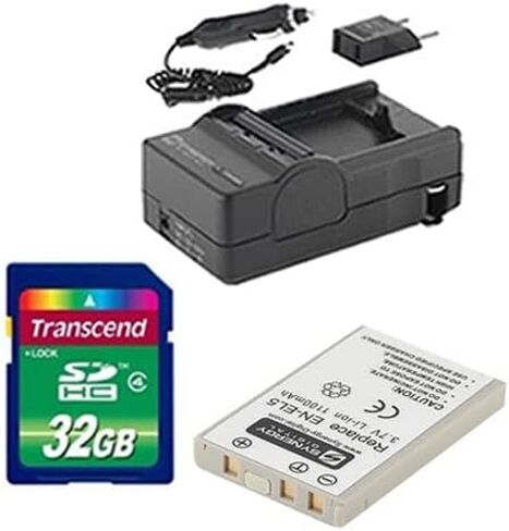 Nikon Coolpix P530 Digital Camera Accessory Kit Includes: SDENEL5 Battery, SDM-136 Charger, SD32GB Memory Card in Saudi Arabia