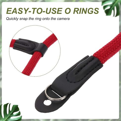PATIKIL Camera Strap, Nylon Climbing Rope Camera Wrist Strap Digital Camera Hand Strap for Nikon Video Camcorder Monocular Photographers, Red in Saudi Arabia
