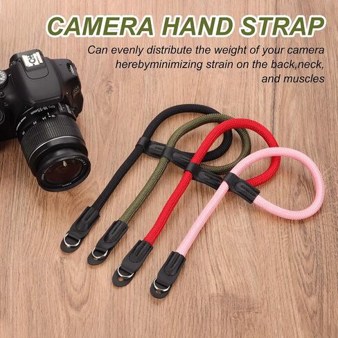 PATIKIL Camera Strap, Nylon Climbing Rope Camera Wrist Strap Digital Camera Hand Strap for Nikon Video Camcorder Monocular Photographers, Red in Saudi Arabia
