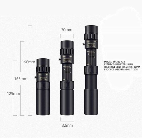 4K 10 300x40mm teapto Zoom أحادي التلسكوب المقاوم للماء الرؤية الليلية أحادية اللون مع حامل الهواتف الذكية وهدايا ترايبود للرجال in Kuwait