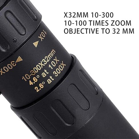 4K 10 300x40mm teapto Zoom أحادي التلسكوب المقاوم للماء الرؤية الليلية أحادية اللون مع حامل الهواتف الذكية وهدايا ترايبود للرجال in Kuwait