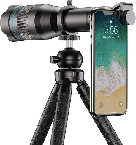 ترايبود ترايبود وحقيبة تخزين لمشاهدة الطيور // التخييم 60X تكبير التكبير أحادي الصب in Kuwait