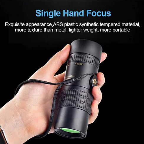 4K 1 - -300x40mm محمولة في الهواء الطلق Super Teapto Zoom Telescope Telescope High Power HD Lightweight Telescope Lens Prism مع ترايبود ومقطع in Kuwait