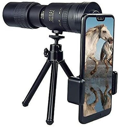 4K 1 - -300x40mm محمولة في الهواء الطلق Super Teapto Zoom Telescope Telescope High Power HD Lightweight Telescope Lens Prism مع ترايبود ومقطع in Kuwait