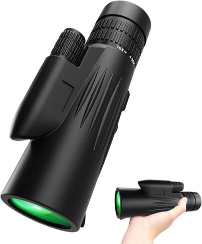 Monocular High Power Zoom Monocular Telescope with Smartphone Adapter and Metal Tripod - BAK4 Prism Monoculars with Clear Images, Suitable for Camping Trips in Saudi Arabia