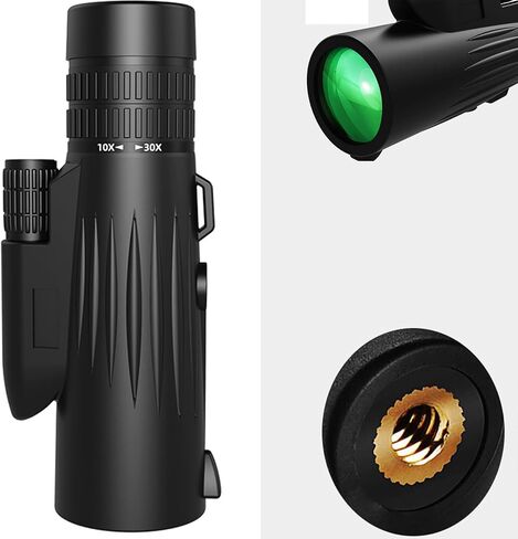 Monocular High Power Zoom Monocular Telescope with Smartphone Adapter and Metal Tripod - BAK4 Prism Monoculars with Clear Images, Suitable for Camping Trips in Saudi Arabia