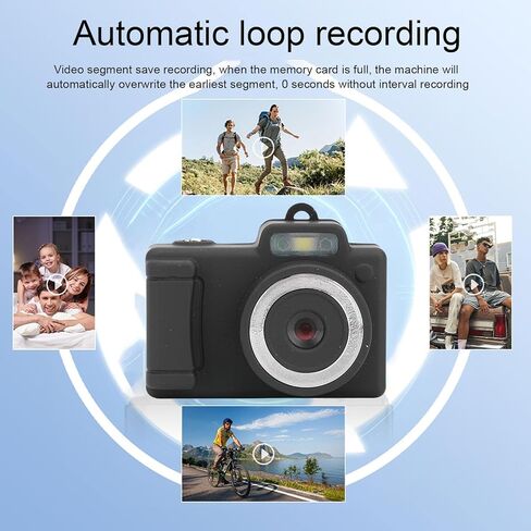 كاميرا Bewinner Mini Keychain ، 1080p FHD Camera Tiny Digital Camera ، شاشة 0.96 بوصة ، مسجل فيديو مضغوط محمول لتسجيل دراسة السفر in Kuwait