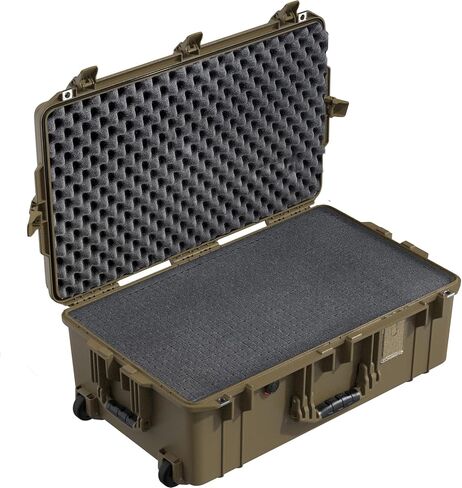 Pelican Air 1595 علبة صلبة متعددة الأغراض مع رغوة للكاميرا والطائرات بدون طيار والمعدات والعتاد والإلكترونيات والبراغي والتخييم والسفر والمسدس (OCP Tan) in Saudi Arabia