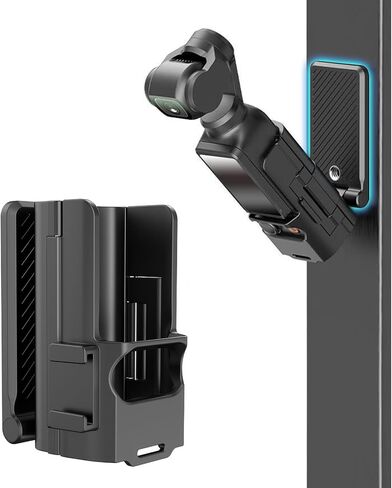 حامل مغناطيسي لـ DJI Osmo Pocket 3 ، وقبلة MATT CAR DJI مع 1/4 بوصة وحذاء بارد ، و OSMO Pocket 3 Accessories Adapter ، 180 ° مقبض مغناطيسي قابل للتعديل in Kuwait