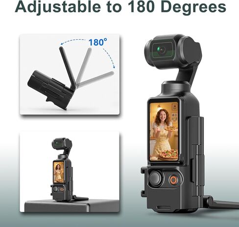 حامل مغناطيسي لـ DJI Osmo Pocket 3 ، وقبلة MATT CAR DJI مع 1/4 بوصة وحذاء بارد ، و OSMO Pocket 3 Accessories Adapter ، 180 ° مقبض مغناطيسي قابل للتعديل in Kuwait