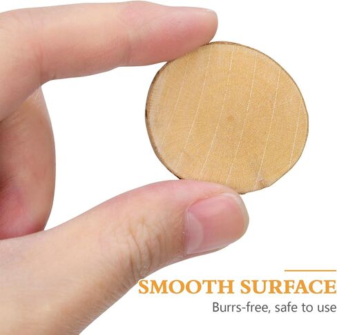 100pcs الدعامة الخشبية الدائرية ، الدعامة التصوير الإبداعي DIY ، شرائح خشبية صغيرة لحفل حفل الزفاف in Kuwait
