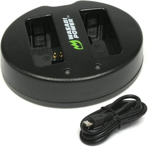 Wasabi Power Dual USB Battery Charger for Pentax D-LI109 and Pentax K-30, K-50, K-70, K-500, K-r, KP in Saudi Arabia