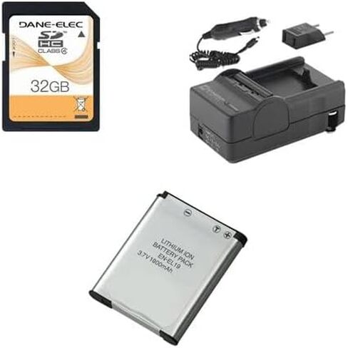 تشمل مجموعة ملحقات الكاميرا الرقمية Nikon Coolpix S6600: بطارية Sddenel19 ، شاحن SDM-1541 ، بطاقة ذاكرة SD32GB in Saudi Arabia