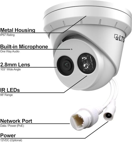 Generic LTS CMIP3342W-28MDA 4MP Turret IP CAMPAR in Kuwait