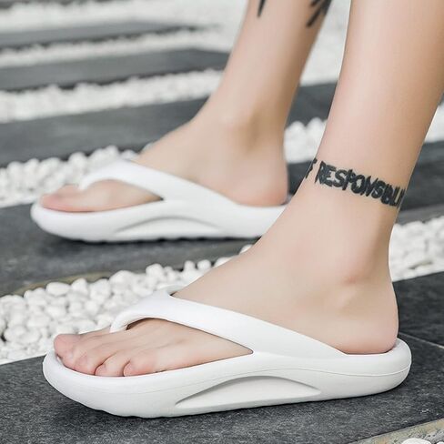 صندان شريحة واحدة للرجال ， Flops Classic Flops ， Men Flip Flops Sport Thong Sandals مع Switch Support Support Slides Beach Pool For Summer (اللون: الأسود ، الحجم: 43-44) in Saudi Arabia