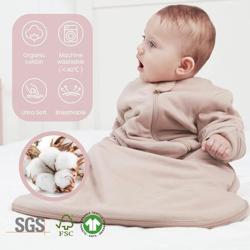 Unisex Sleeping Bag for Babies and Toddlers 3.5 Tog Sleep Sack, Baby Sleep Sack, One piece with sleeves, Gifts for Baby in Kuwait